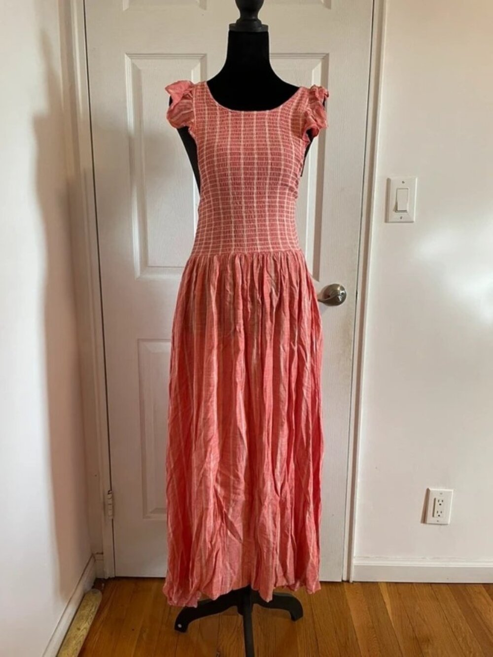 Free People Women’s Red Striped Dress S NWT